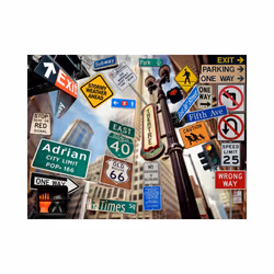 Papier peint intissé Ville et Architecture New York signposts - PD14934-400-309