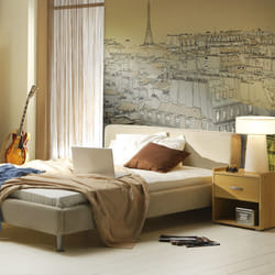 Planete Discount PD14937-200-154 papier-peint Papier peint non tissé Beige, Gris, Jaune