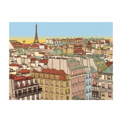 Papier peint intissé Ville et Architecture Bonjour Paris ! - PD14938-400-309