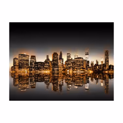 Papier peint intissé Ville et Architecture New York et or - PD14944-400-309