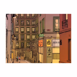 Papier peint intissé Ville et Architecture Supper in Paris - PD14952-400-309