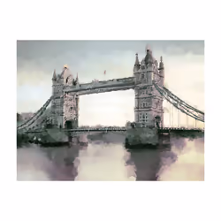 Papier peint intissé Ville et Architecture Victorian Tower Bridge - PD14957-400-309
