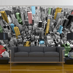 Papier peint intissé Ville et Architecture New York kaléidoscope - PD14961-400-309