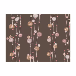 Planete Discount PD14009-200-154 papier-peint Papier peint non tissé Beige, Crème, Gris, Rose, Blanc