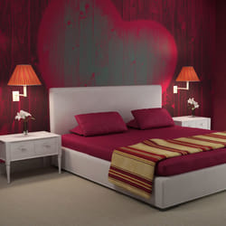 Planete Discount PD13186-200-154 papier-peint Papier peint non tissé Gris, Rose, Violet