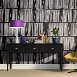 Planete Discount PD12984-400-309, Papier peint non tissé, Noir, Blanc, Noir Et Blanc, 120 g/m², Home library, 4000 mm