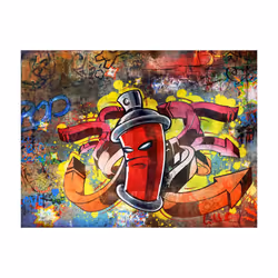 Papier peint intissé Street art Graffiti monster - PD14709-400-309