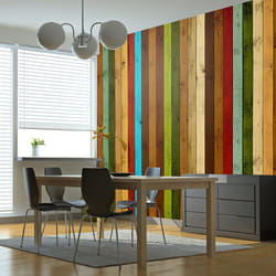 Papier peint intissé Fonds et Dessins Wooden rainbow - PD14017-400-309