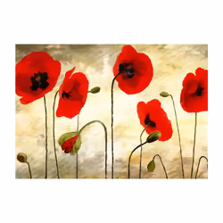 Planete Discount PD13643-300-231 papier-peint Papier peint non tissé Vert, Rouge, Jaune