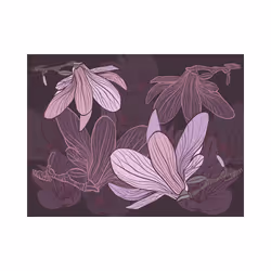 Papier peint intissé Fonds et Dessins Dreamy flowers - PD14033-400-309