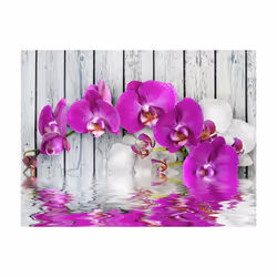 Planete Discount PD13648-300-231 papier-peint Papier peint non tissé Gris, Violet, Blanc