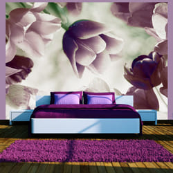 Planete Discount PD13652-250-193 papier-peint Papier peint non tissé Violet, Blanc