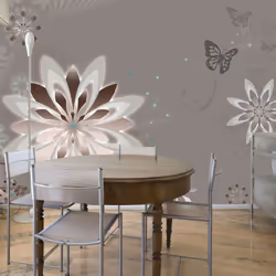 Planete Discount PD13664-400-309, Papier peint non tissé, Gris, Blanc, Gris, Blanc, 120 g/m², Nature's constancy, 4000 mm