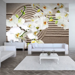 Planete Discount PD14272-300-231 papier-peint Papier peint non tissé Beige, Vert, Blanc
