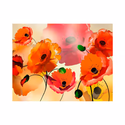 Papier peint intissé Fleurs Velvet poppies 1 - PD13667-400-309