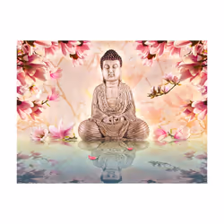 Papier peint intissé Orient Bouddha et magnolia - PD14276-400-309