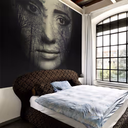 Planete Discount PD14623-400-309, Papier peint non tissé, Noir, Gris, Noir, Gris, 120 g/m², Forest mask, 4000 mm