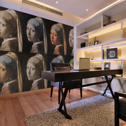 Papier peint intissé Personnes Girl with a pearl earring (Pop art) - PD14625-400-309