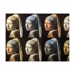 Papier peint intissé Personnes Girl with a pearl earring (Pop art) - PD14625-400-309