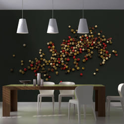 Planete Discount PD14226-350-270 papier-peint Papier peint non tissé Noir, Vert, Gris, Rouge, Blanc
