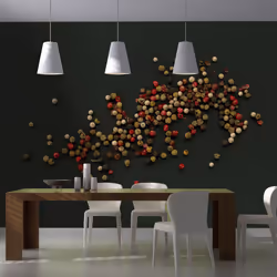 Planete Discount PD14226-300-231, Papier peint non tissé, Noir, Vert, Gris, Rouge, Blanc, Gris, Vert, Blanc, Noir, Rouge, 120 ...