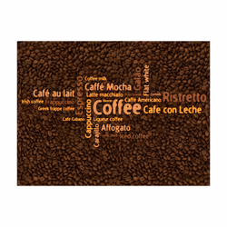 Papier peint intissé Motifs de cuisine Latte, espresso, cappucino... - PD14228-400-309
