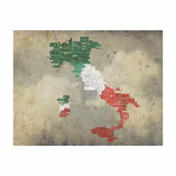 Planete Discount PD13373-200-154 papier-peint Papier peint non tissé Crème, Vert, Gris, Rouge, Blanc