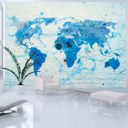 Planete Discount PD13374-300-231, Papier peint non tissé, Bleu, Turquoise, Bleu, Azuré, Turquoise, 120 g/m², Cruising and sai ...