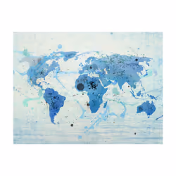 Planete Discount PD13374-300-231 papier-peint Papier peint non tissé Bleu, Turquoise