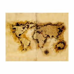 Papier peint intissé Carte du monde Gold-diggers' map of the World - PD13375-400-309