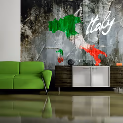 Planete Discount PD13376-400-309, Papier peint non tissé, Noir, Vert, Gris, Rouge, Argent, Blanc, Rouge, Gris, Vert, Argent,  ...