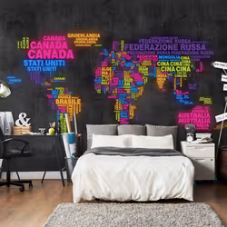 Planete Discount PD13380-250-193, Papier peint non tissé, Gris, Colorful, Gris, 120 g/m², carte, en italien - couleurs, 2500  ...