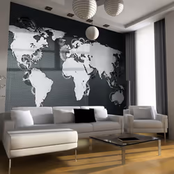 Planete Discount PD13383-400-309, Papier peint non tissé, Noir, Gris, Blanc, Blanc, Noir, Gris, 120 g/m², Mechanical World, 4 ...