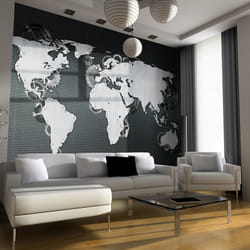 Papier peint intissé Carte du monde Mechanical World 1 - PD13383-400-309
