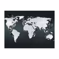 Papier peint intissé Carte du monde Mechanical World 1 - PD13383-400-309