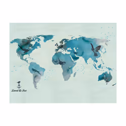 Papier peint intissé Carte du monde A Bird's World - PD13387-400-309