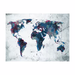 Planete Discount PD13388-350-270 papier-peint Papier peint non tissé Bleu, Gris, Violet, Blanc