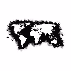 Planete Discount PD13394-350-270 papier-peint Papier peint non tissé Noir, Blanc