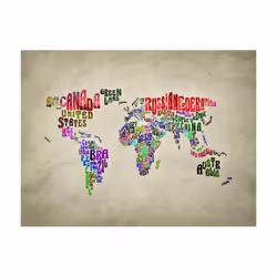Papier peint intissé Carte du monde Better World - PD13397-400-309