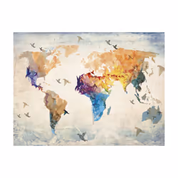 Planete Discount PD13402-250-193 papier-peint Papier peint non tissé Multicolore