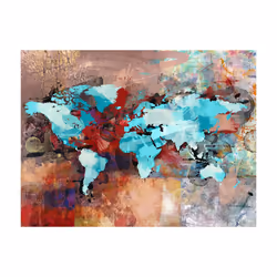 Planete Discount PD13403-300-231 papier-peint Papier peint non tissé Bleu, Rouge