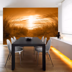 Planete Discount PD14501-100-70, Papier peint non tissé, 120 g/m², plage (sépia), 1000 mm, 50 cm, 700 mm