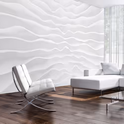 Planete Discount PD13194-200-140, Papier peint non tissé, Blanc, Blanc, 120 g/m², Origami wall, 2000 mm