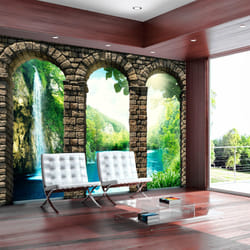 Papier peint intissé Paysages Mysterious waterfall - PD14514-400-280