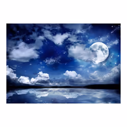 Planete Discount PD14516-250-175 papier-peint Papier peint non tissé Bleu, Blanc