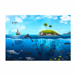 Papier peint intissé Paysages Royaume nautique - PD14525-400-280
