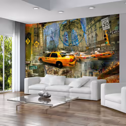 Planete Discount PD14724-400-280, Papier peint non tissé, Multicolore, Colorful, 120 g/m², Boundless New York, 4000 mm