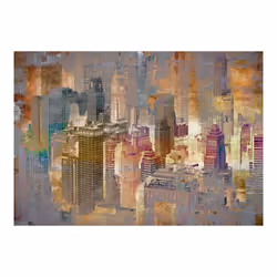 Papier peint intissé Ville et Architecture City ​​in the mist - PD14986-400-280