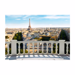 Planete Discount PD14991-300-210 papier-peint Papier peint non tissé Beige, Bleu, Vert, Blanc