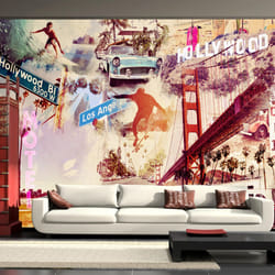 Papier peint intissé Ville et Architecture Hollywood, Miami, Los Angeles... - PD14995-400-280